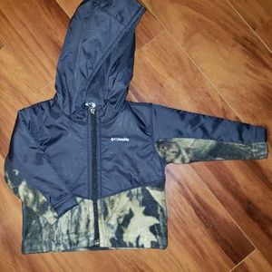 Columbia camo fleece jacket 6-12 months